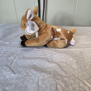 Vintage Ty Brown and White Plush Fawn